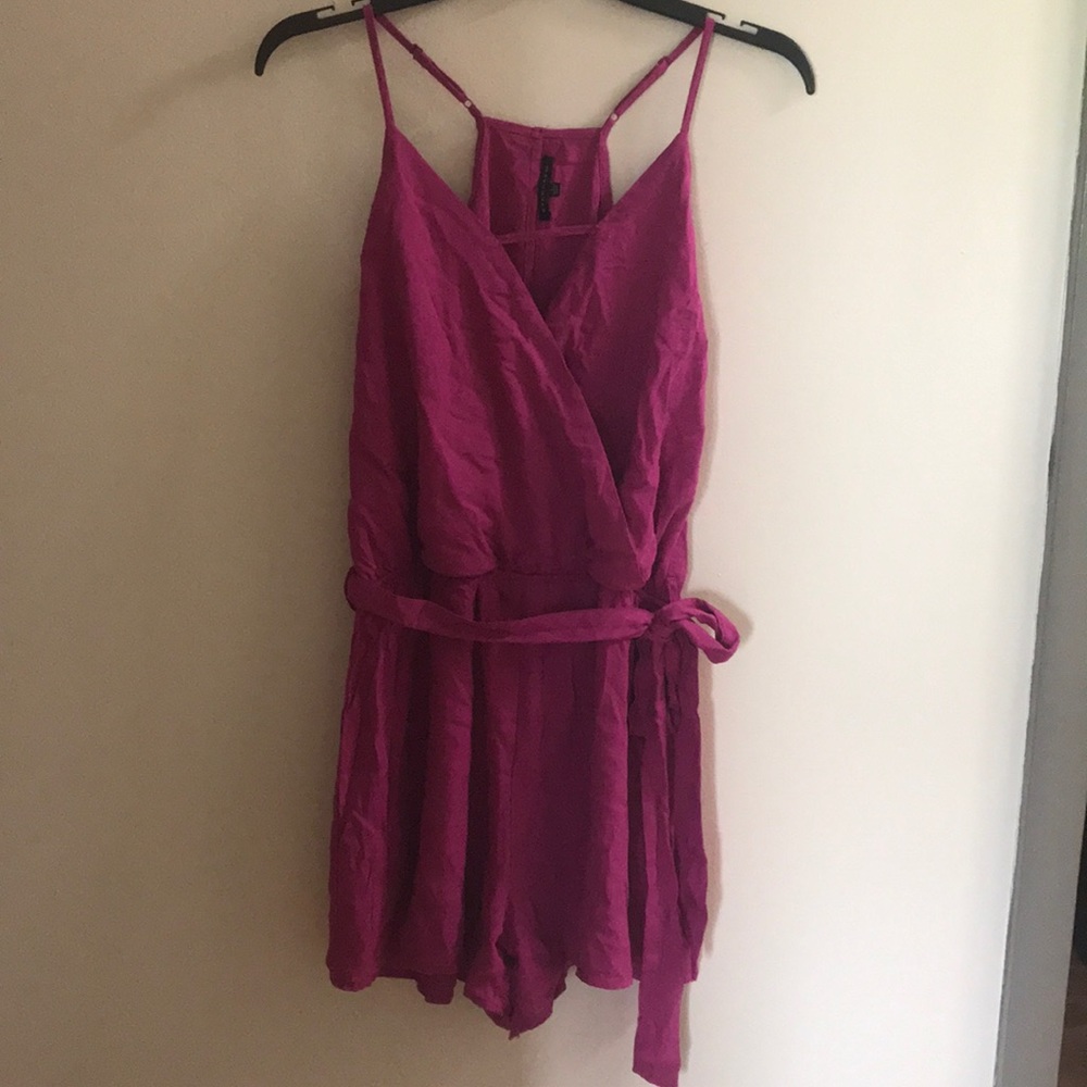 Pink, Spaghetti strap Romper